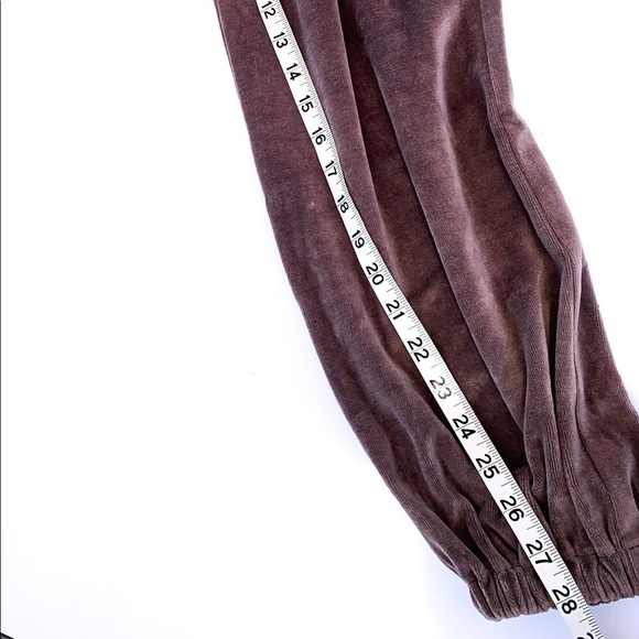 Vanita Rosa Taupe Luxury LowRise Velour Joggers XS - Picture 10 of 12